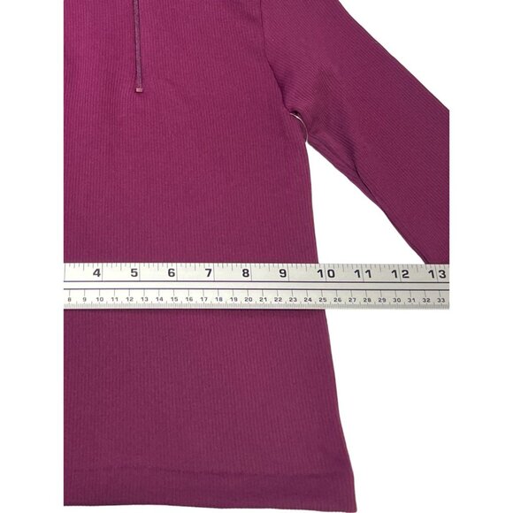 Rue 21 - Women's 1/2 Zip Long Sleeve Shirt - Purple - Extra Small - Picture 4 of 14